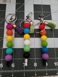 Silicon Bead Keychain