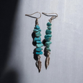 Turquoise arrow earrings
