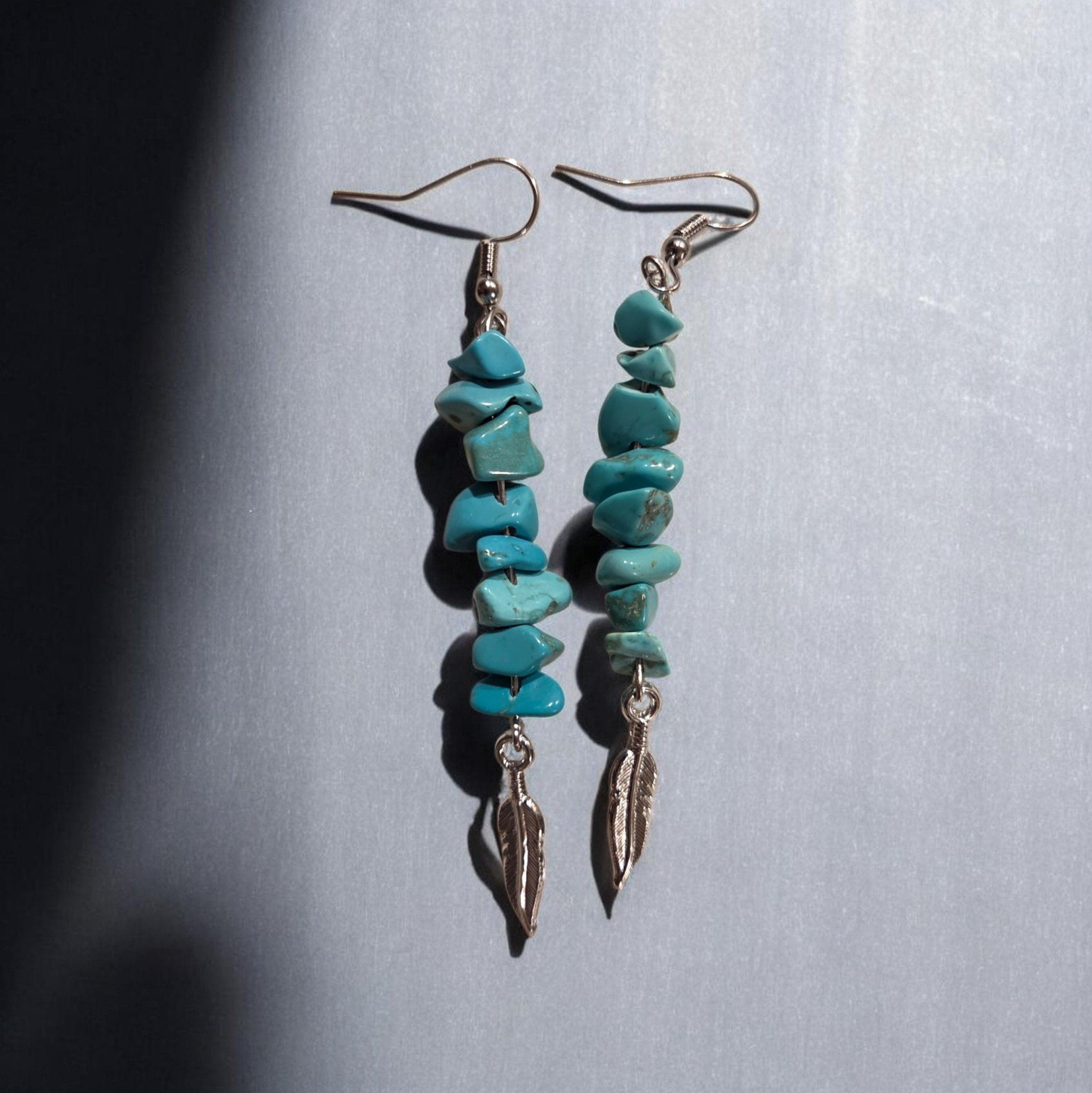 Turquoise arrow earrings